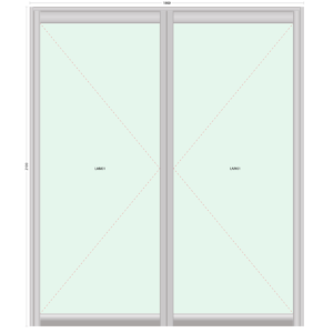 Double Hinge Door 1800 x 2100